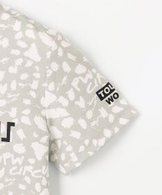 PW CIRCULUS 【WOMEN】【ストレッチ/UVケア】アニマルプリント ロゴ モックネック シャツ