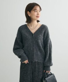 Green Parks 毛ふきシャギーＶネックカーディガン