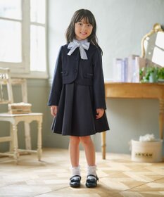 組曲 KIDS 【110-140㎝】 レースリボンタイブラウス