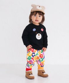 MIKI HOUSE HOT BISCUITS 【70-110cm】 顔ドン ラグラントレーナー