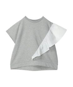 AMERICAN HOLIC ショルダーフリルミニ裏毛プルオーバー