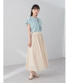 earth music&ecology タックデザインブラウス