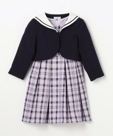 ANY KIDS 【2点セット】セーラージャケット+チェックワンピース