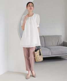 Tiaclasse シーグラスチェックバッグ