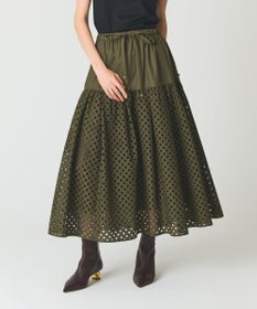 GRACE CONTINENTAL メッシュカットワークスカート