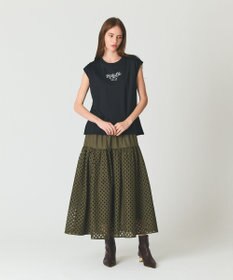 GRACE CONTINENTAL メッシュカットワークスカート