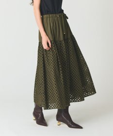 GRACE CONTINENTAL メッシュカットワークスカート