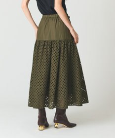 GRACE CONTINENTAL メッシュカットワークスカート