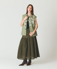 GRACE CONTINENTAL メッシュカットワークスカート