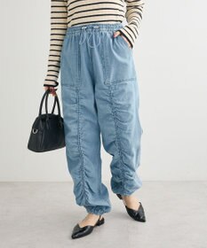 Green Parks ・ＳＵＧＡＲ　ＳＰＯＯＮ　デニムギャザーパンツ