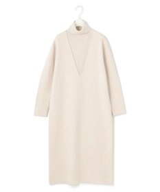 ICB 【WEB限定カラーあり】ウールブレンドスムース レイヤードデザインワンピース