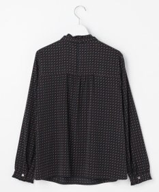 J.PRESS LADIES S スエード幾何プリント ブラウス