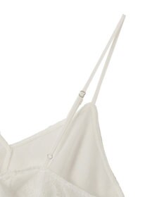 earth music&ecology フリンジレースバックリボンキャミ