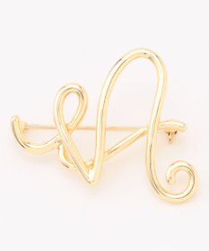 ANY ANYラインブローチ ゴールド