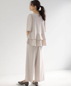 組曲 S ご好評につき追加生産【WEB限定】ジョーゼットジャージーティアード ブラウス