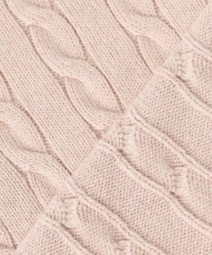 組曲 L 【前後着用可】コットンカシミヤ混2WAYケーブル ニット