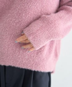 YECCA VECCA ラメシャギードルマンニット