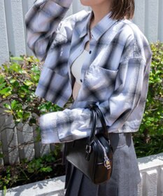 WEGO オンブレチェックショートシャツ