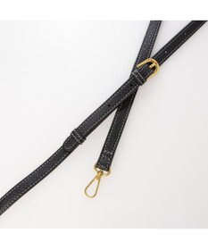 UNBILLION カシュカシュ cachecache / 1枚革風ショルダーベルト付ディテールトート