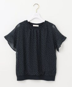 ANY SIS 【洗える】シフォンプリント ブラウス