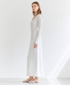 BEIGE， LABRADO / ランダムリブ Uネックニット