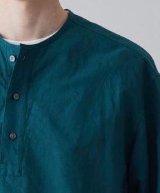 UNFILO MENS ライトリネン ヘンリーネックシャツ [23年春夏商品]