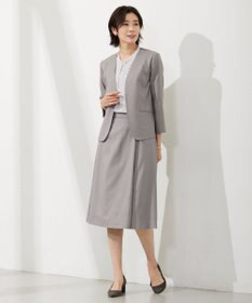 J.PRESS LADIES L 幾何プリント ボウタイ カットソー