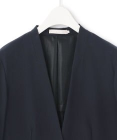 ICB 【UVカット・洗える】4WAYストレッチタフタ ノーカラージャケット