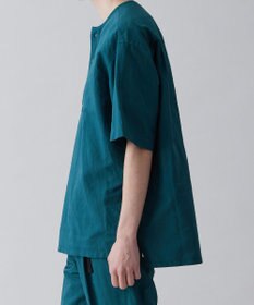 UNFILO MENS ライトリネン ヘンリーネックシャツ [23年春夏商品]