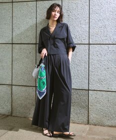 uncrave クールタッチカラータイプライター ワイドパンツ