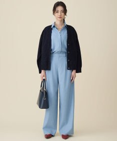 自由区 S ブークレミックスツイードニット カーディガン