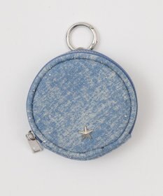 WEGO ワンポイントスタッズサークルポーチ