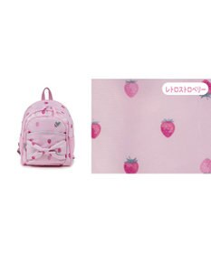 Mother garden マザーガーデン 野いちご 子供用 リュック 【Mサイズ】《レトロストロベリー柄》