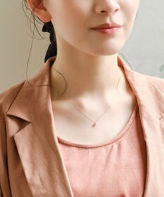 Phoebe 【K10】ジュエルラックネックレス　アクアマリン/3月誕生石/天然石/全長:40cm