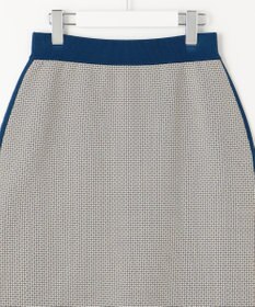 自由区 S 【リバーシブル・セットアップ対応・洗える】レーヨンストレッチリバーシブルニット スカート