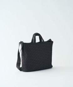 MIYABIYA LAQUOH【撥水加工】篭目柄エンボスボンディング スリム２WAYトート