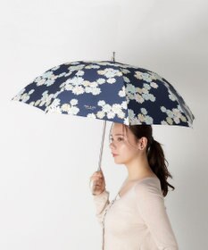 MOONBAT 【一級遮光/軽量】PAUL & JOE 晴雨兼用 日傘 長傘 総柄クリザンテーム 遮熱 UV