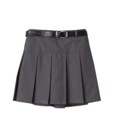 WEGO ベルト付プリーツミニスカパン