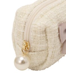 Maison de FLEUR ツイードリボンロングポーチ