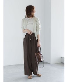 Te chichi シアーベロアロゴ刺繍Tシャツ