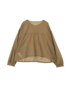 AMERICAN HOLIC 【WEB限定】ノーカラーシアーZIPブルゾン