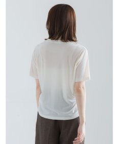 Te chichi シアーベロアロゴ刺繍Tシャツ