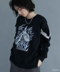 Green Parks VILLAINS/レースドッキングプリントスウェット