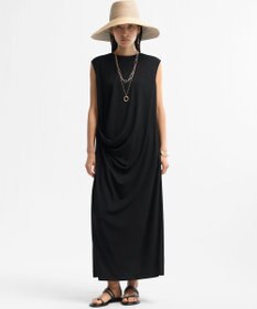 23区 S 【GOLD LABEL】リュクスジャージー アシンメトリードレープ ワンピース