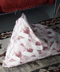 ビーズクッション tetra 【&CRAHUG】オーガニックコットン8号帆布 ビーズクッションNAGI