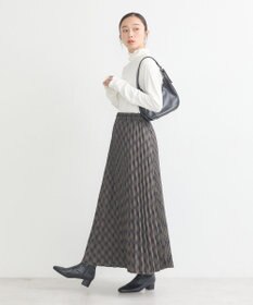 earth music&ecology シャーリングスリーブリブタートルプルオーバー