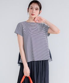 組曲 【先行予約】GIZAコットンチュールコンビ カットソー