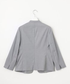 J.PRESS LADIES L 【セットアップ対応・洗える・撥水】コットンFITTY ノーカラー ジャケット