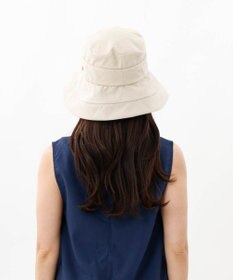 AURORA 【 LANVIN COLLECTION（ランバン コレクション） 】綿麻キャペリンハット