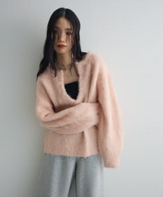 Green Parks 前後２ｗａｙキーネックシャギーニット